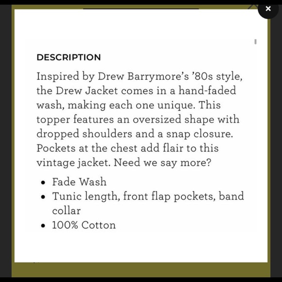 NWT | CAbi Drew Jacket; Style 5853 - Picture 12 of 13